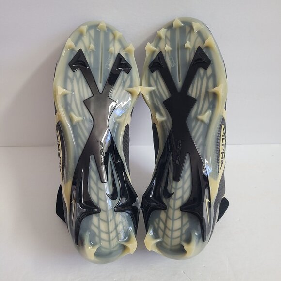 Nike Alpha Menace Elite 3 Football Cleats DM1792-001 Size 13 Black Team Gold main image 4